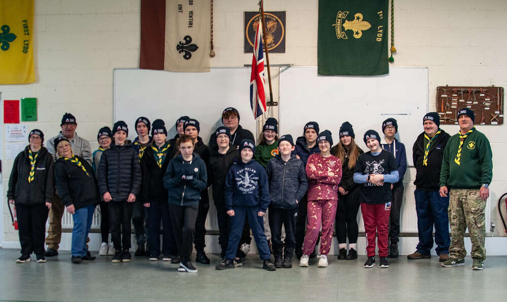 1st Lydd Scouts an Explorers take part in The Great Tommy Sleepout 2025